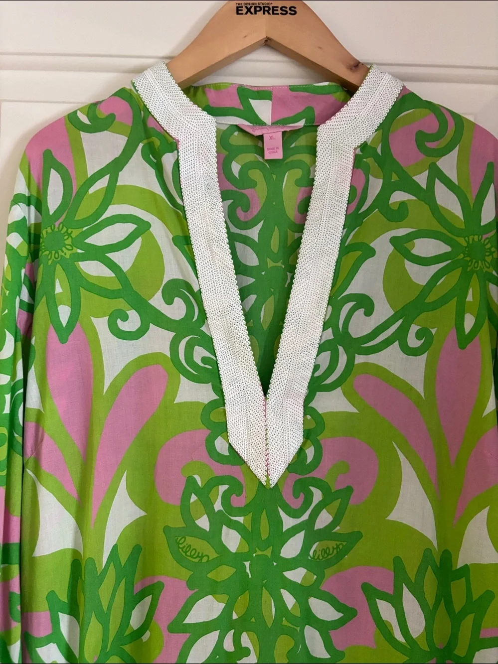 Rare HTF Vintage Lilly Pulitzer Colebrook Caftan XL - Picture 2 of 14